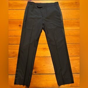 Brooks Brothers Regent Fit Black Wool Tuxedo Pants